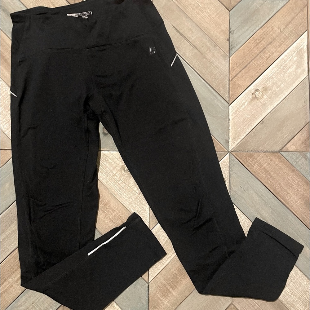 RBX Reebok fleece lined legging in black. Size small.